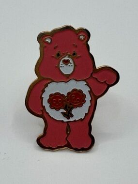 Care Bear “Friend Bear” Enamel Pin with Rose Belly Badge